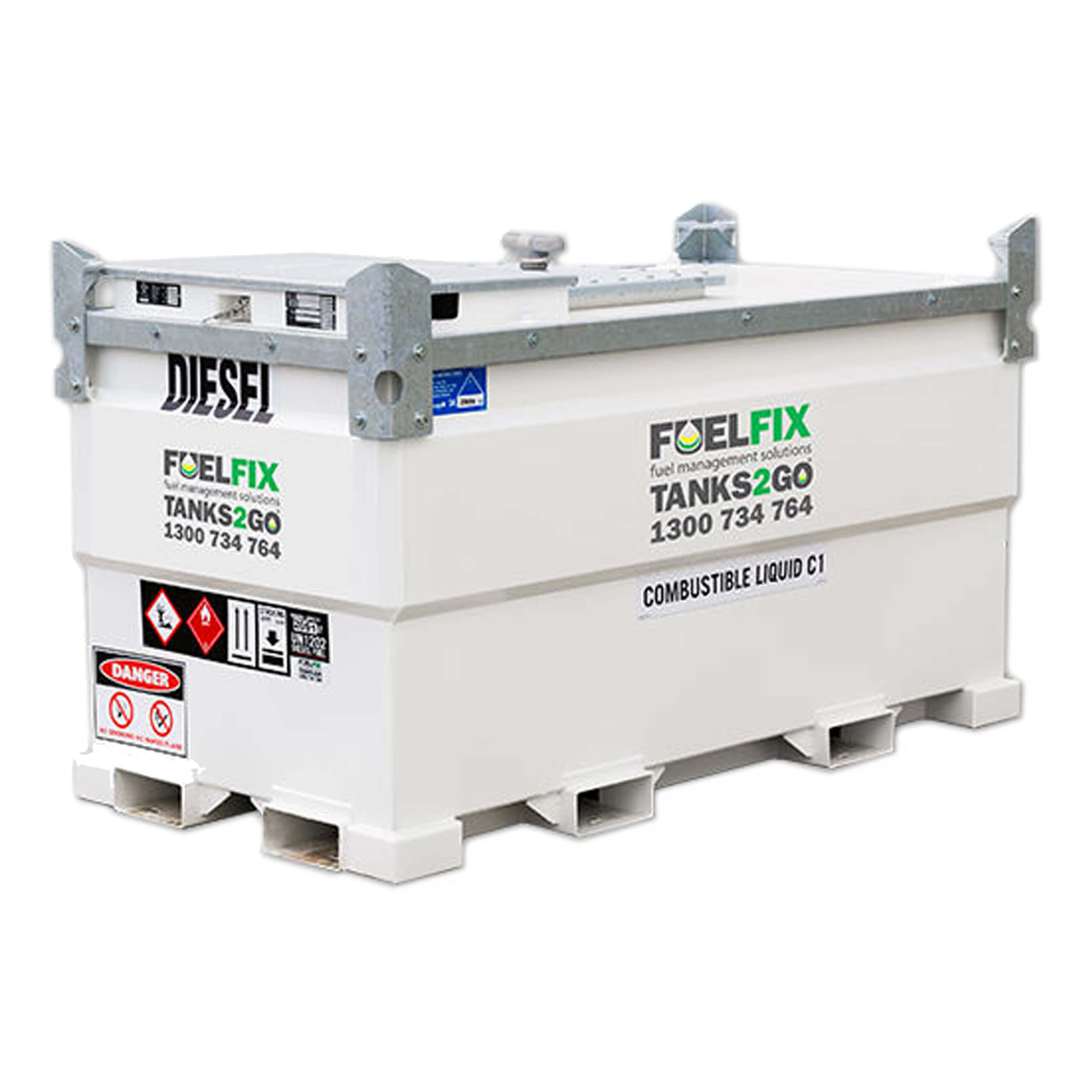 1,000L Self Bunded Fuel Tank Fuelfix & Tanks2GO